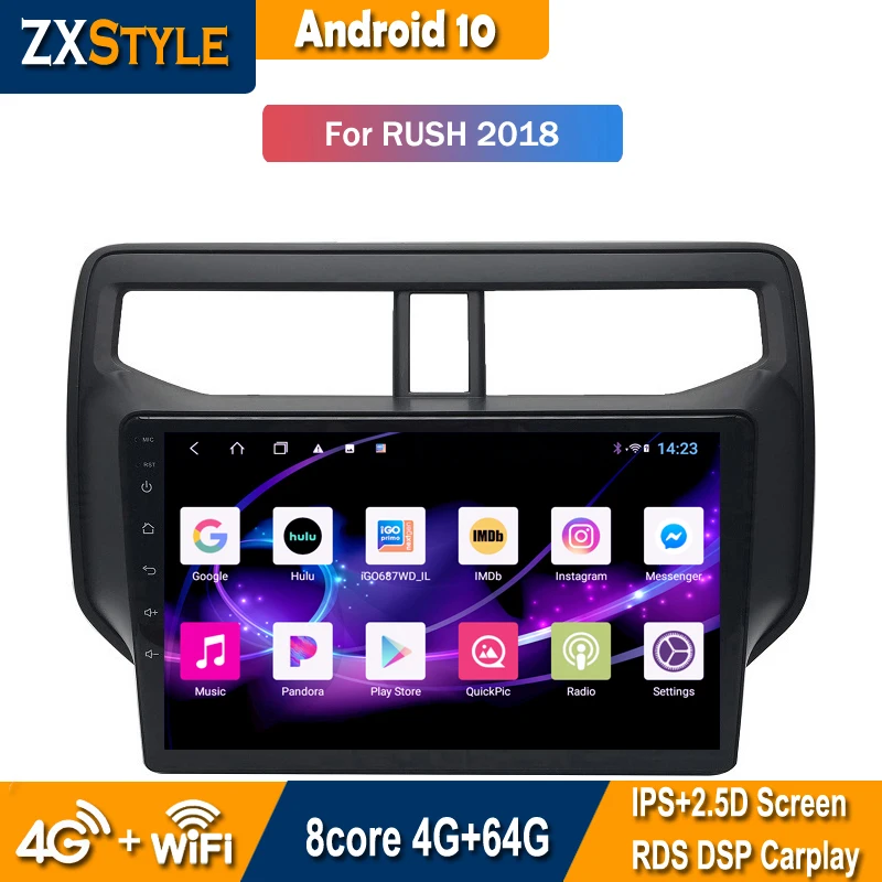 

Car Audio Video Multimedia Navigation For Toyota Rush 2018 Radio GPS Intelligent System Android 10 DVD Player