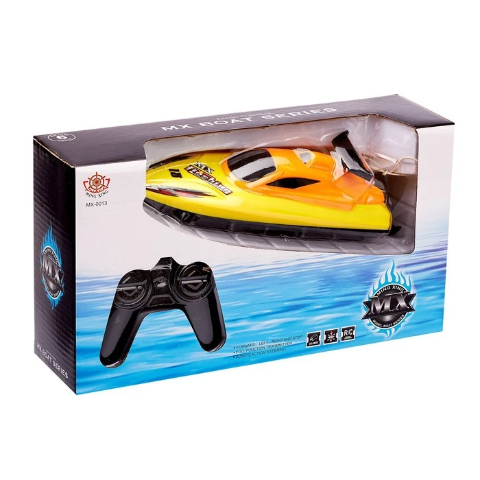 Катер радиоуправляемый Гоночный работает от батареек гоночный катер