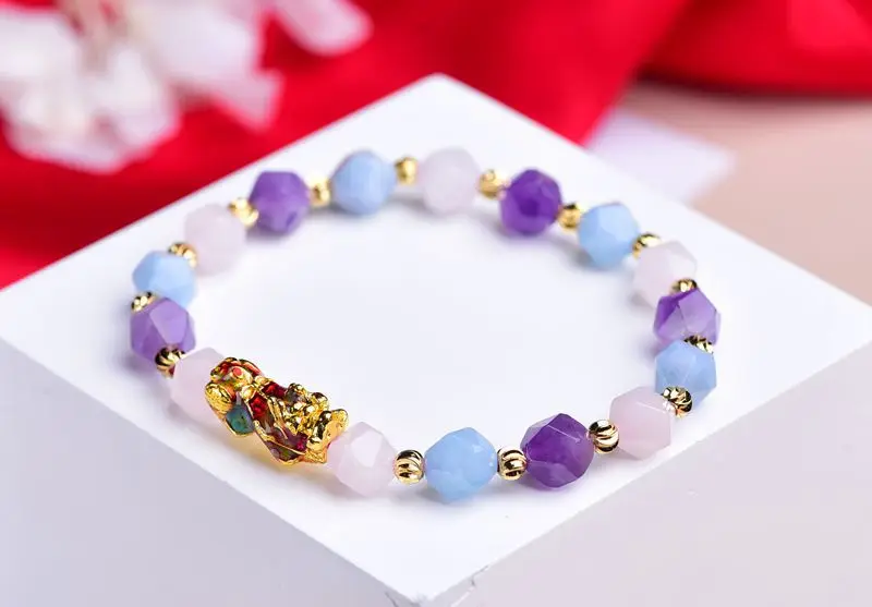Женский разноцветный браслет из хрустальных бусин в виде храбрых войск