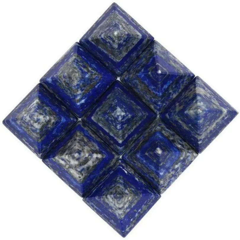 Домашний декор Lapis Lazuli чакра Пирамида лечебный Кристал кварц камень энергии
