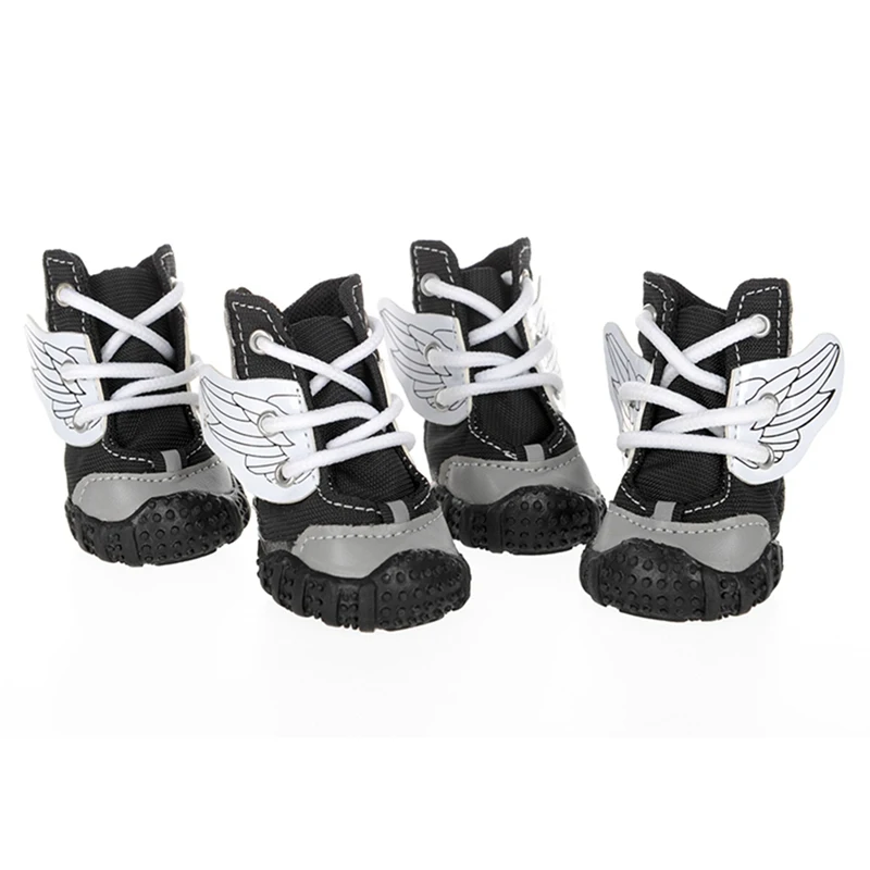 4Pcs/set Waterproof Dog Shoes Sneakers Breathable Puppy Pet Dog Winter Anti-slip Booties For Dogs For Medium Large Dogs