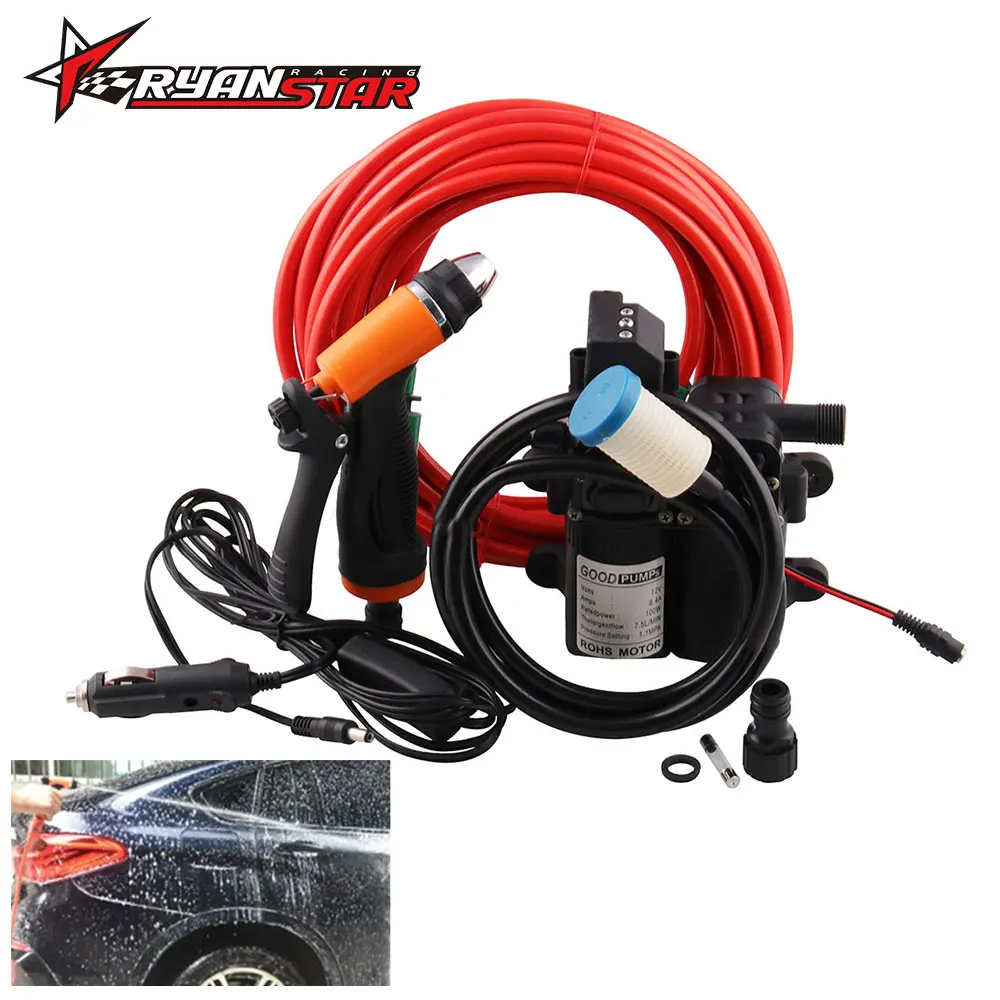 Автомобильная мойка высокого давления с прикуривателем портативная