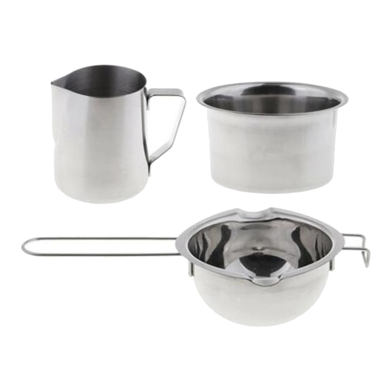 

Stainless Steel Double Boiler Wax Melting Pot Pitcher600ml for Candle Making