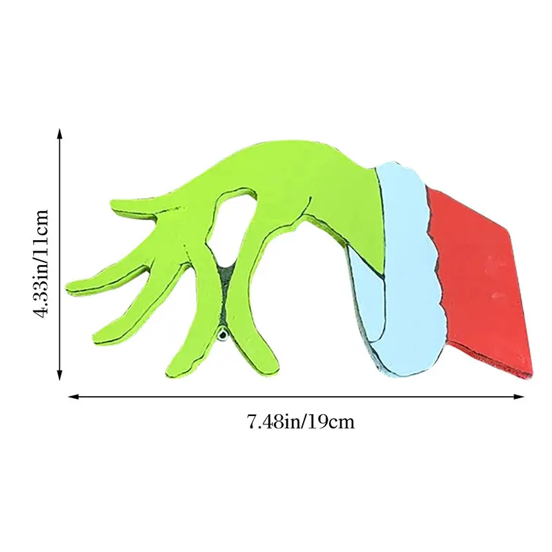 

Hot Christmas Thief Hand Cut Out Christmas Thief Grinch Hand Decorations Thief Hand Decal Wall Stickers Home Wall DO2