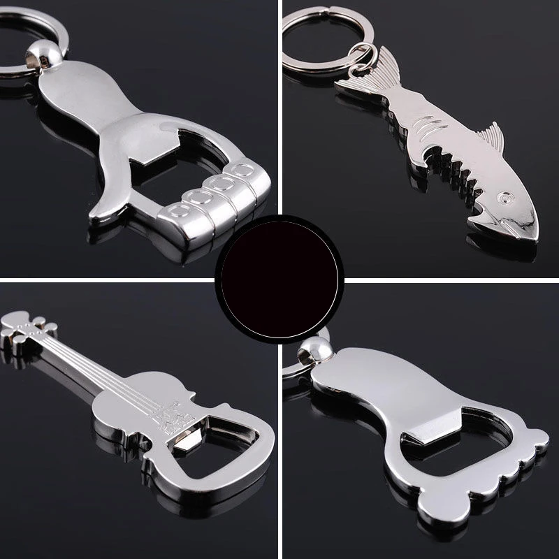 Алюминиевый Портативный консервный нож брелок-кольцо для ресторана рекламные