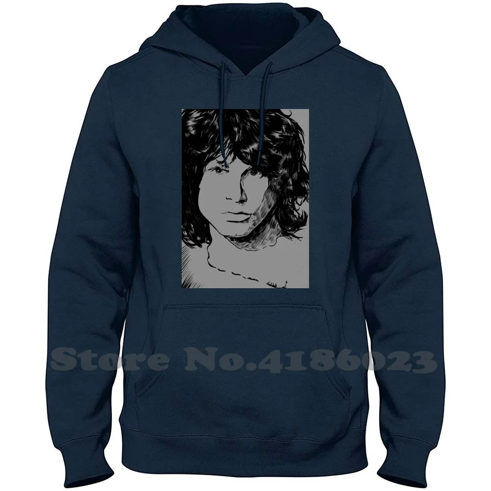 

Толстовка с капюшоном с длинным рукавом Джим морнизон с музыкой на дверях