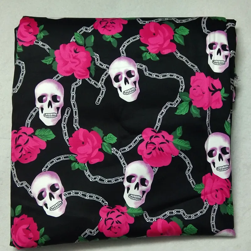 50x70 см Цветущий розовый Бабочка вышитый цветок череп браслет цепочка с принтом в