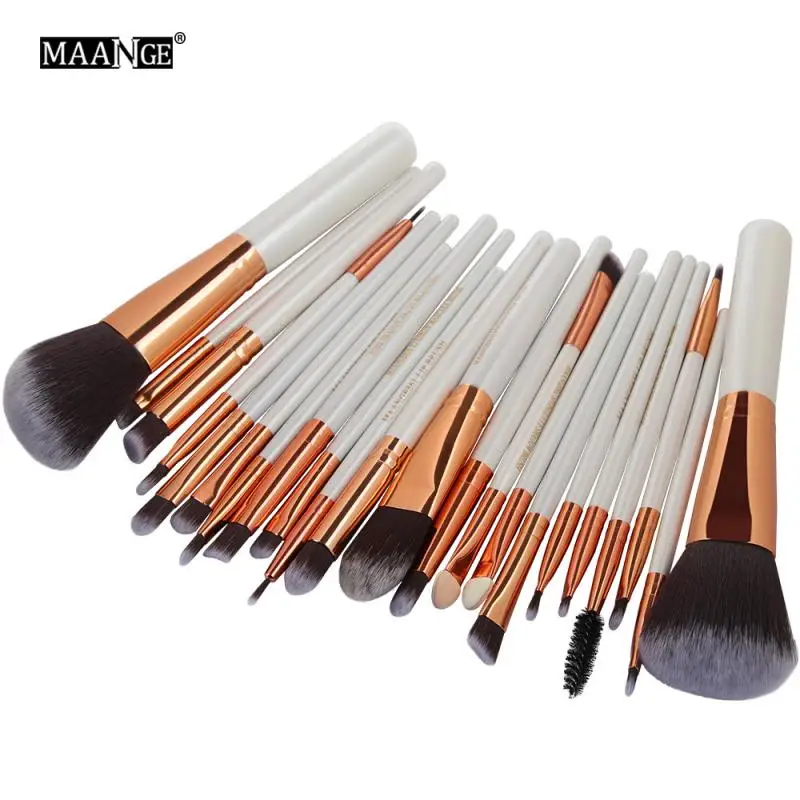 

22Pcs Portable Makeup Brushes Eyeshadow Brush Eyebrow Brush Foundation Brush Powder Brush Skin-friendly Cosmetic Brushes Tools