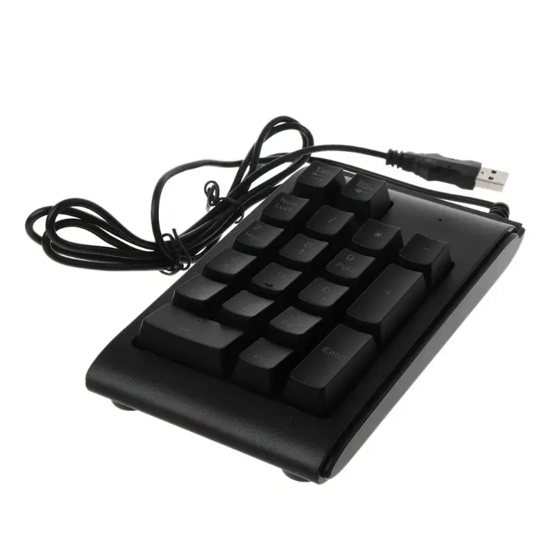 Three Colors RGB Backlit USB Wired Keyboard Waterproof Number Pad Numeric Keypad Mini Numpad Multi-functional Digital Keys