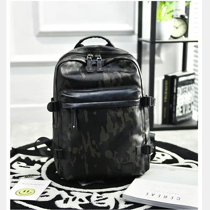 Новинка 2019 камуфляжный рюкзак PUOU для мужчин и женщин Студенческая деловая