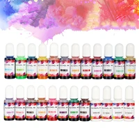 24 bottles 10ml high concentration alcohol ink candle soap pigment liquid colorant epoxy resin coloring dye soap making supplies