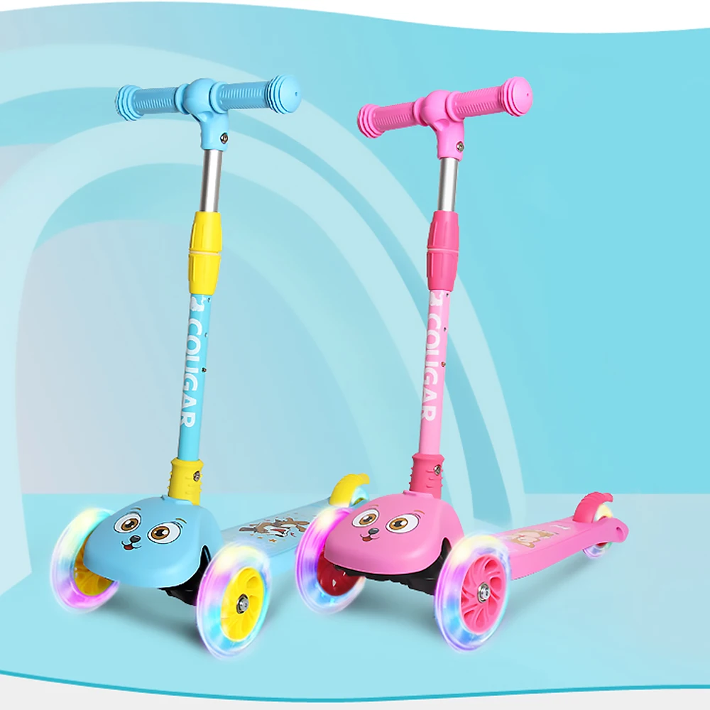 3 колеса складной детский скутер из алюминиевого сплава Регулируемый самокат с