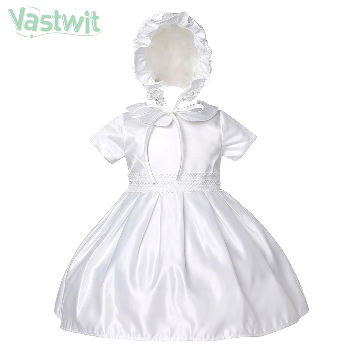 

Наряд для новорожденных девочек на крестины, платье на свадьбу, день рождения, с шапкой, комплект официального платья подружки невесты для девочек, одежда для крещения