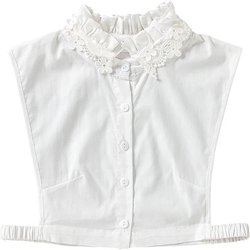 Linbaiway женский стенд Ложные воротнички Блузка Половина рубашка Топ съемный