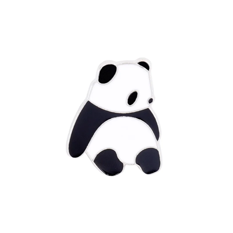 

Chinese Style Cute Panda Brooch 17 Same Style Pin Couple Female Metal National Fashion Badge Bag Clothes Accessories