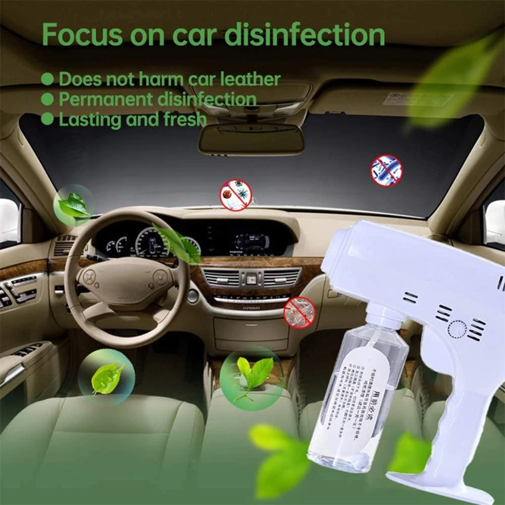 

1200W Fogger Handheld Atomization Disinfection Smoke Fog Car Spray Machine Nano Steam Gun Hair Spray Machine Stage Light Effect