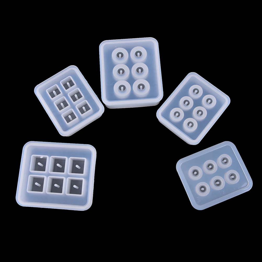 6 висячих отверстий из смолы для рукоделия прозрачная пластиковая коробка