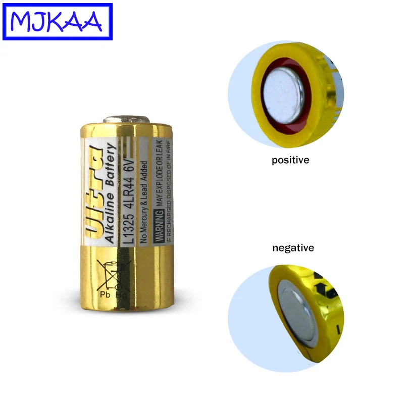 MJKAA 50 шт. 4LR44 L1325 6V Первичная сухая щелочная батарея Высокое качество ячеек батареи