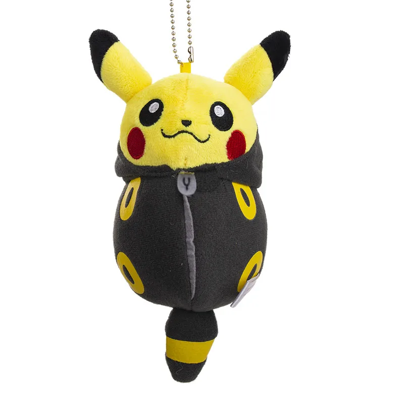 6Pcs/Lot 15cm Size Pokemon Cute Plush Bulk Buy Anime Figure Pikachu Sleeping Bags of Various Colors Christmas Gift Keychain | Игрушки и