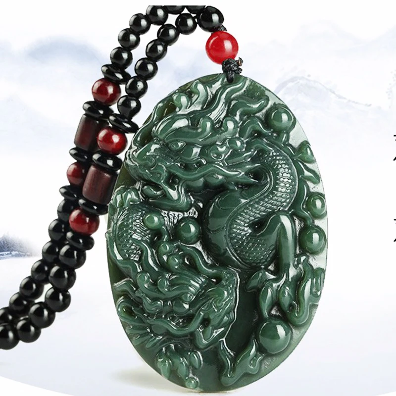 

Natural Authentic Xinjiang Hetian Jade Gray Jade Boy Meets Girl Jade Pendant Men and Women Jade Necklace Dragon Jade Wear Jade