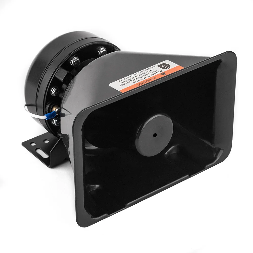 

YHAAVALE 100W Electronic Loud Car Plastic Speaker Megaphone For Any 12V Police Siren Amplifier Alarm System