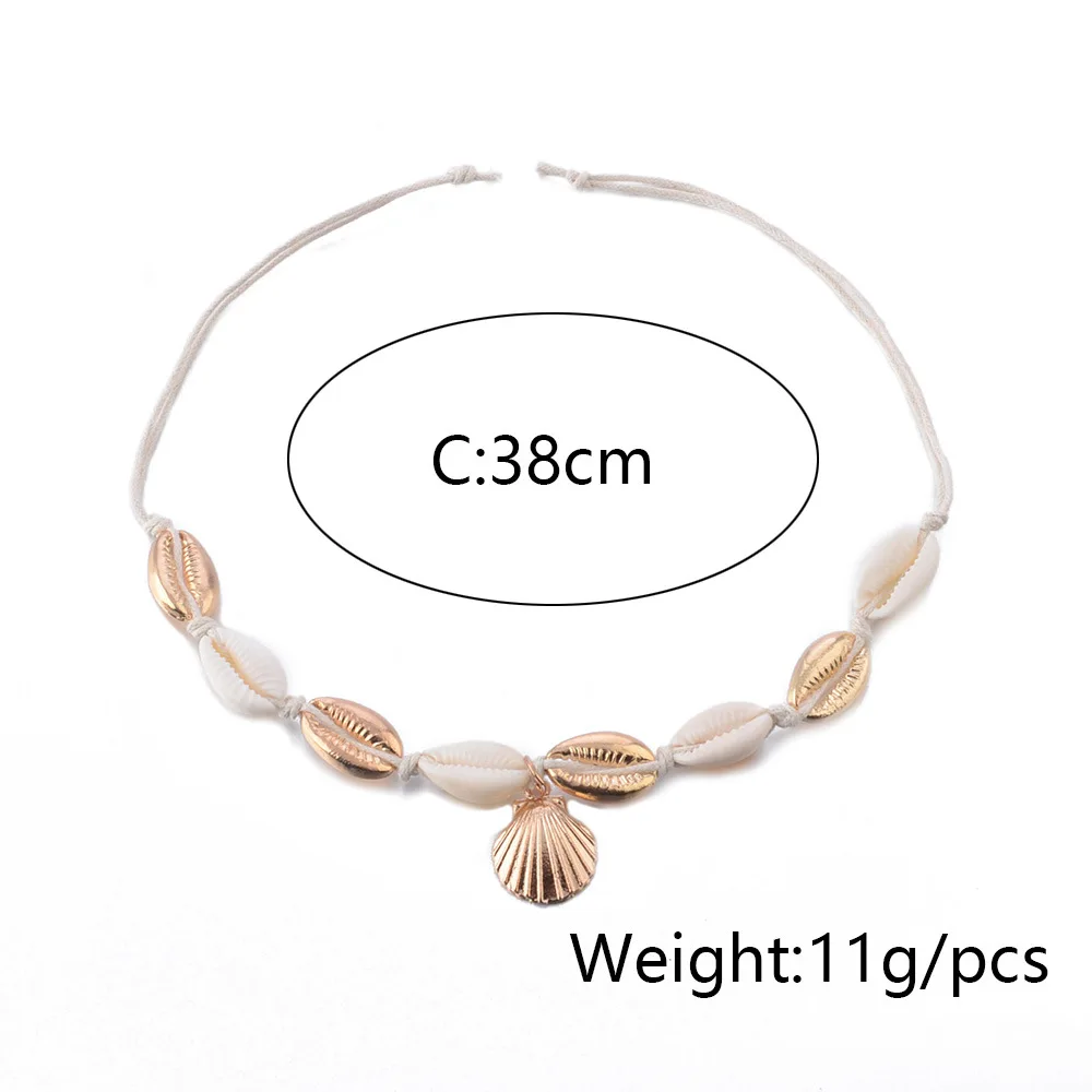 Sindlan натуральная оболочка ноги лодыжки браслет Золотые летние пляжные браслеты