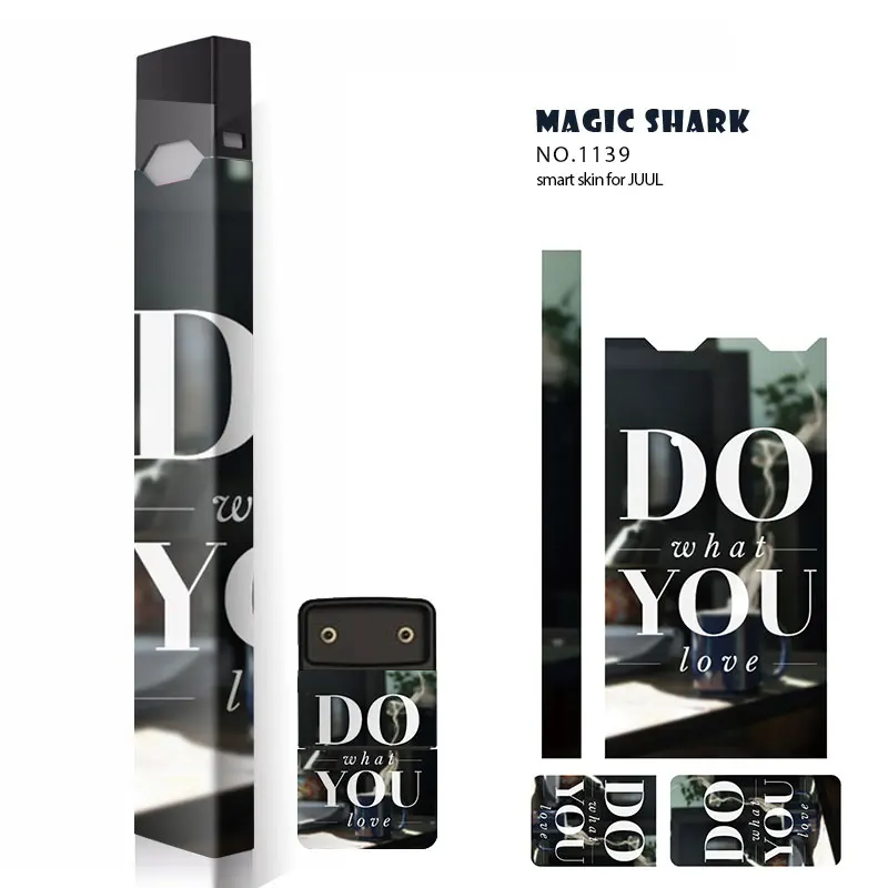 Волшебная Акула модная наклейка на электронную сигарету ПВХ пленка полная для Juul