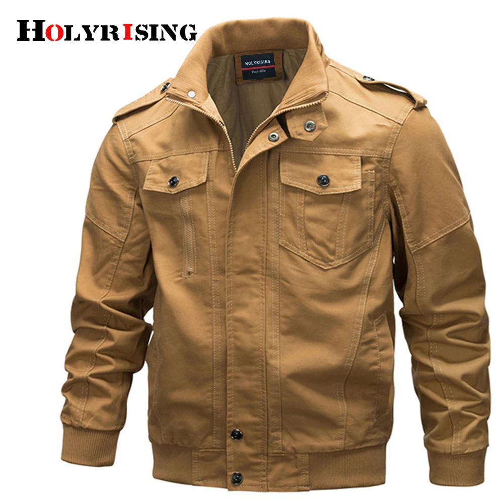 Holyrising мужская куртка 6XL Мужская потертая хлопковая военная рабочая одежда