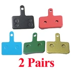 2 пары в наборе (4 шт.) колодки дискового тормоза велосипеда MTB Запчасти 5 цветов для SHIMANO B01S M375 M395 M446 M485 M486 M416 Deore M515 M525 подкладка для велосипедного седла