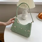 Сумка-тоут женская, из мягкой искусственной кожи, летняя, кружевная, с цветочным узором, 2021