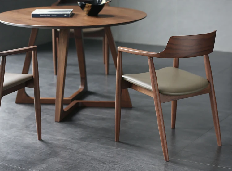 Скандинавский обеденный стул из твердой древесины стул-президент Кеннеди