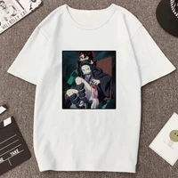 demon slayer unisex t shirt anime graphic cool nezuko printed inosuke t shirt streetwear kimetsu no yaiba fashion casual tee