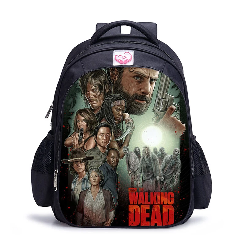 16 inch The Walking Dead Children School Bags Orthopedic Backpack Kids School Boys Girls Mochila Infantil Bags