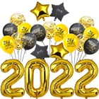 Выпускные вечерние воздушные шары из фольги, рождественские украшения для дома, 2022 класс, декоративный набор, Новогодние рождественские школьные вечерние принадлежности