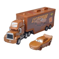 37 style disney pixar cars 3 toys set lightning mcqueen mack uncle truck 155 diecast model car toy for children birthday gift
