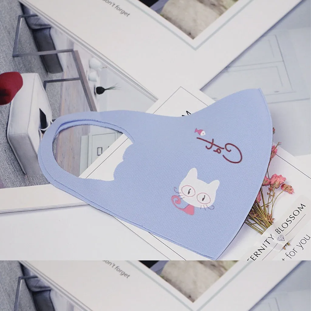 Для От 3 до 12 лет шт. детские маски для рта противопыльные Детские лица моющиеся и