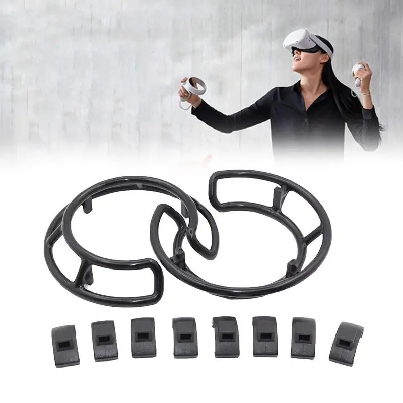 

Anti-collision Protection Frame Set For Oculus Quest 2 VR Headset Grip Protective Cover Ring Handle Bumper Accessories