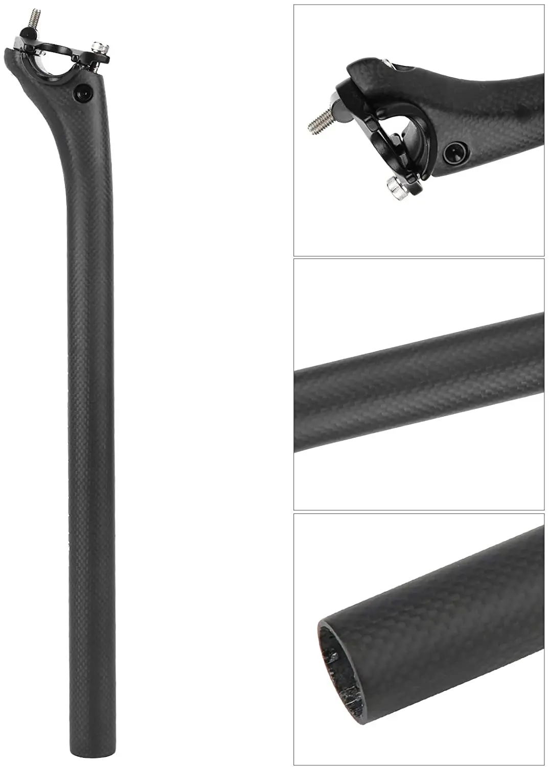 Full Carbon Seatpost Bike Seat Post 31.6/27.2mm Road Mountain MTB Fiber Tube | Bicycle