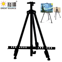 metal easel folding painting easel oil painting acrylic painting board easel1pc