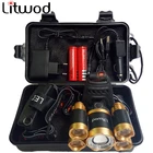 Светодиодный головной фонарь XML T6, перезаряжаемый Головной фонарь с зумом, Головной фонарь для рыбалки, фонарь с 35 бусинами и 18650 батареями, фонарь для охоты и кемпинга