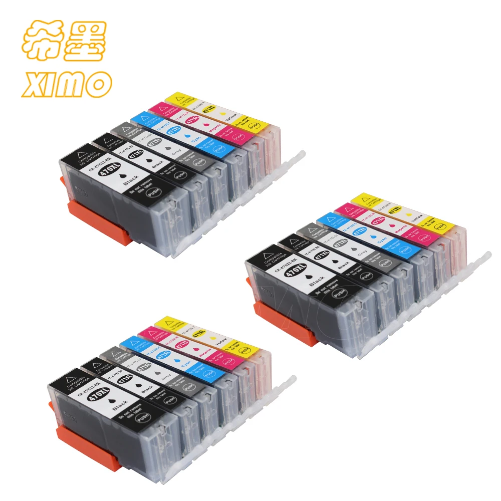 3SETS XIMO 6 пакет PGI-470 CLI-471 Замена чернильный картридж для принтера Canon принтерам PIXMA MG7740 MG6840 MG5740 TS9040 TS8040 TS6040 TS5040 - Цвет: 3SETS