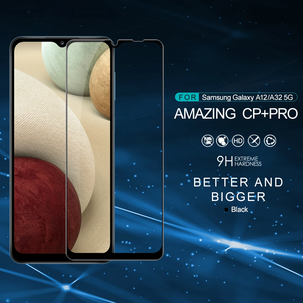 

Tempered Glass for Samsung Galaxy A12 / M12 NILLKIN CP+ Anti-Burst 9H Screen Protector for Samsung Galaxy A32 5G / M32 5G