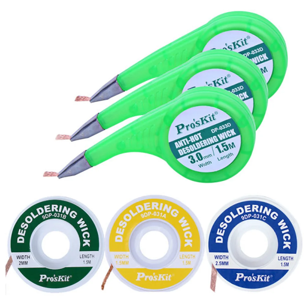 Desoldering Braid Solder Remover Wick Core Wire Proskit Lead Cord Flux BGA Welding Repair Hand Tool Accessories | Инструменты