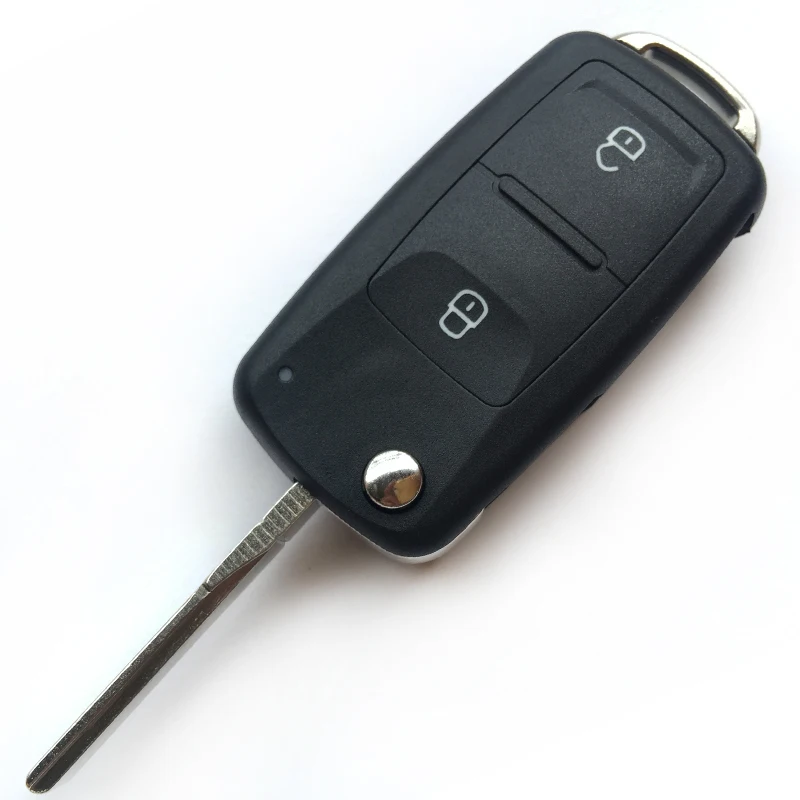 Чехол для автомобильного флип ключа с 2 кнопками VOLKSWAGEN Tiguan Polo VW Golf MK6 5K0837202AD
