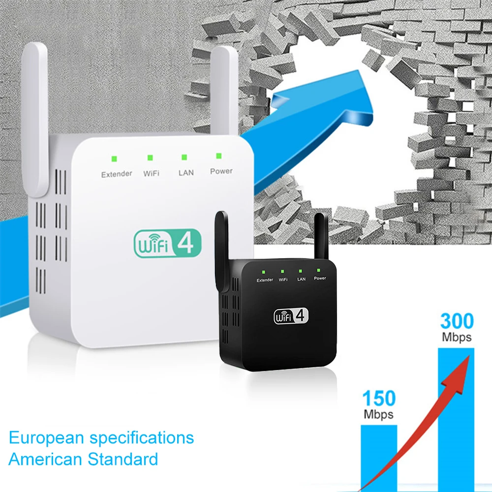 Беспроводной Wifi усилитель 5G ретранслятор 300 Мбит/с расширитель диапазона длинный