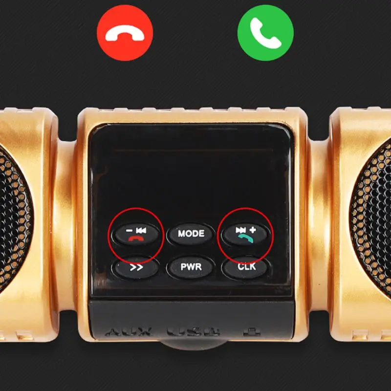 Мотоцикл Bluetooth динамик портативный водонепроницаемый Поддержка TF карта AUX Hands free