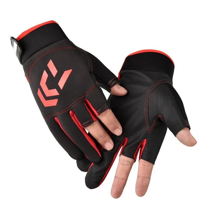 

2021 new High Quality Fishing Gloves Half Finger Outdoor Sport DAIWA Fishing Waterproof DAWA Fishing Clothing 533#