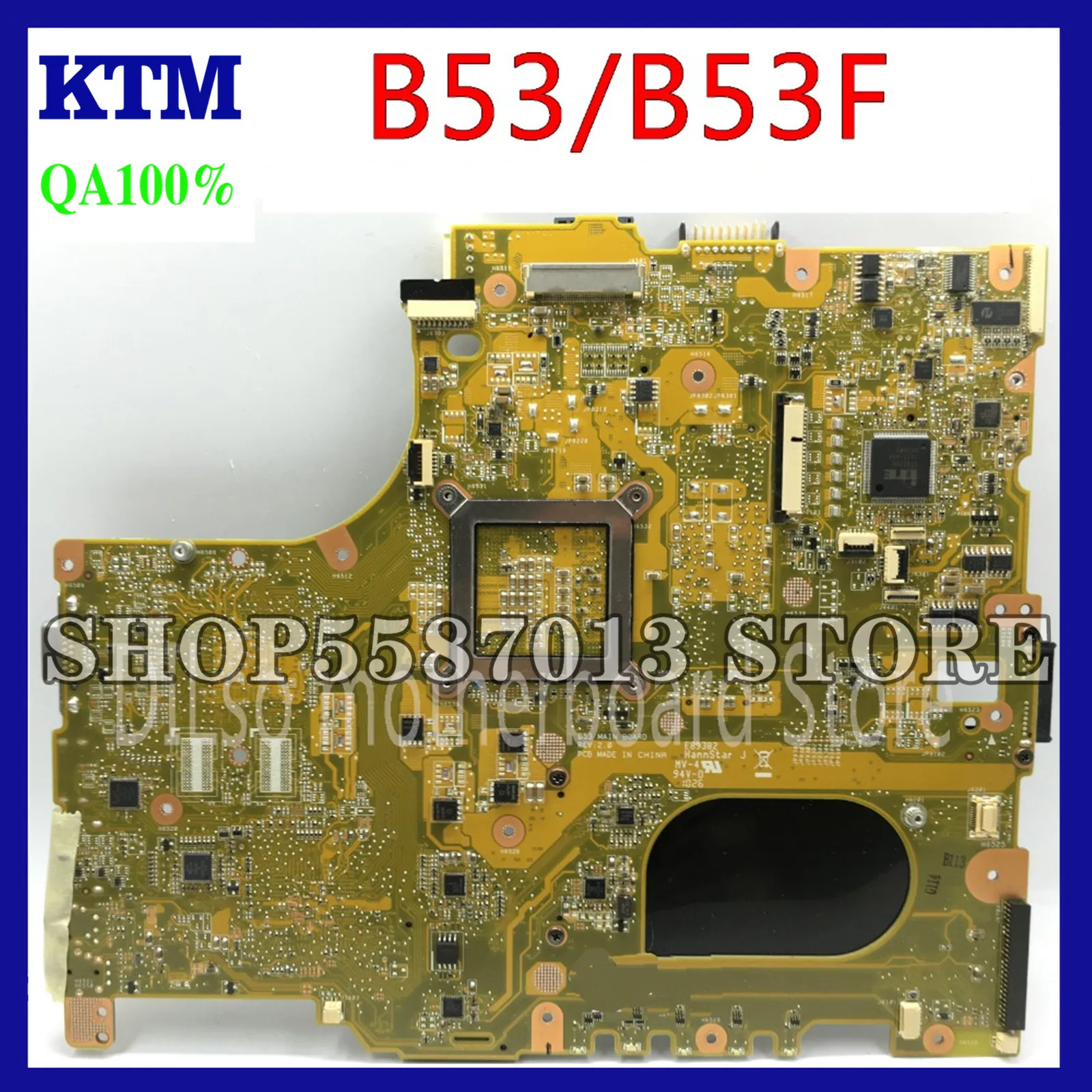 

B53/B53F For ASUS B53J B53F B53JC F85 F86 A31-B53 Laptop Motherboard B53F Mainboard REV2.0 Test Motherboard Shreeshipping
