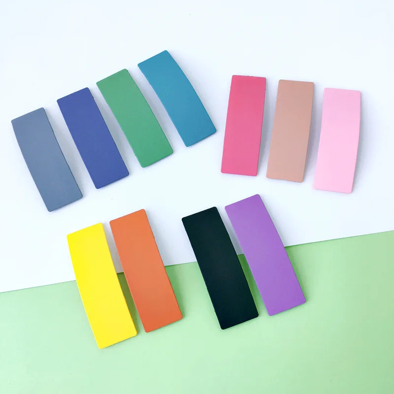 

Hair Clip Hairpin For Women Girl Solid Acrylic Geometric Korean Handmade Fashion Head Accessories Mujer Wholesale