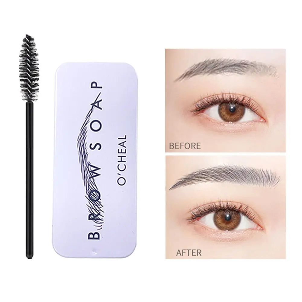 

Eyebrow Soap Wax Fluffy Feathery Eyebrows Pomade Gel Brows Wax Sculpt Waterproof Long-Lasting Styling Cream Brow Sculpt